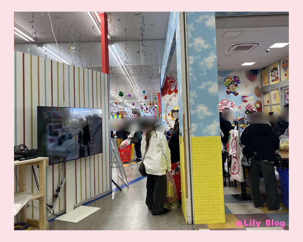 アイクレーン 帰るときの袋詰めする場所 混雑している様子