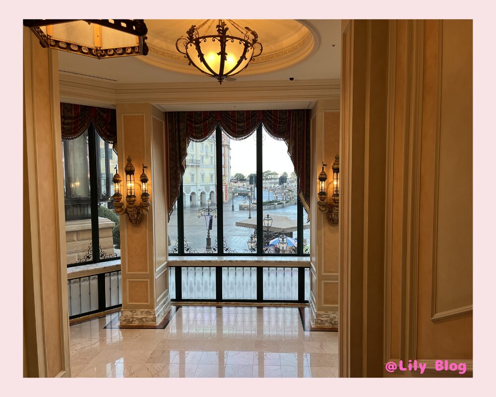 朝のミラコスタから見える風景