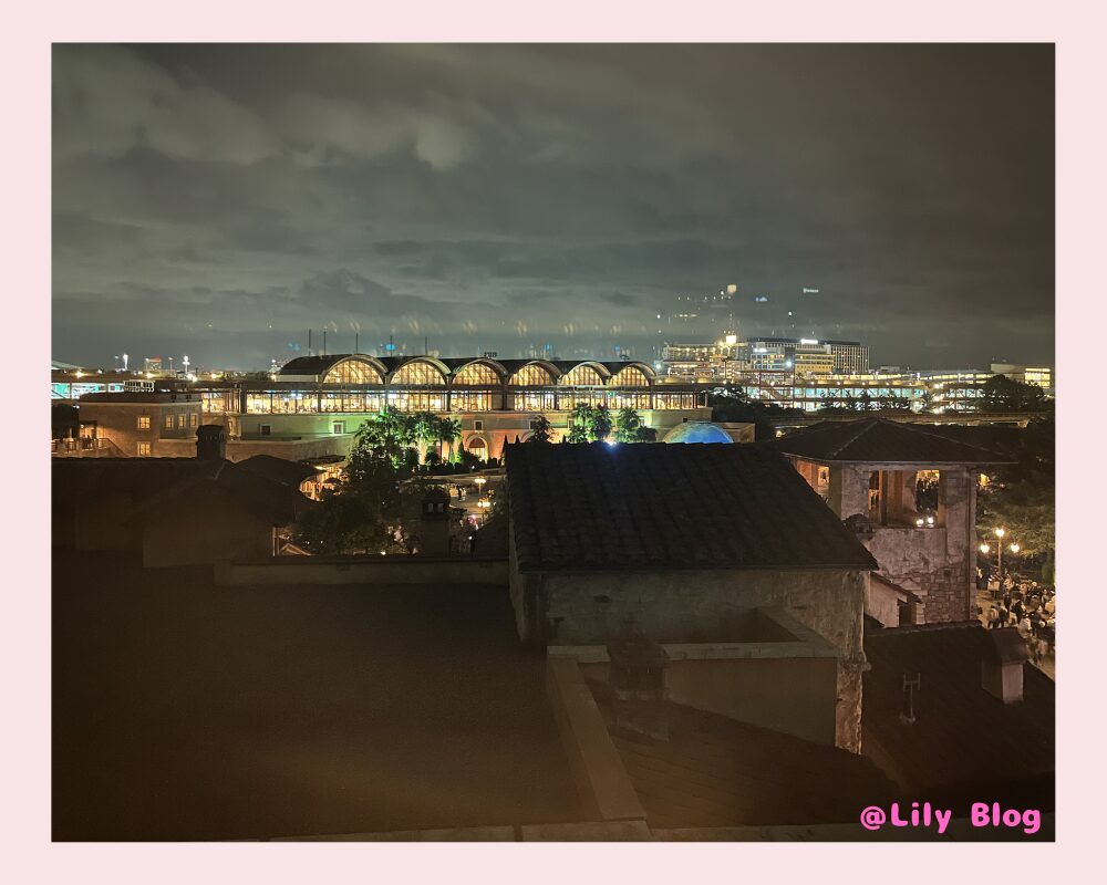 ミラコスタ お部屋から見える夜景